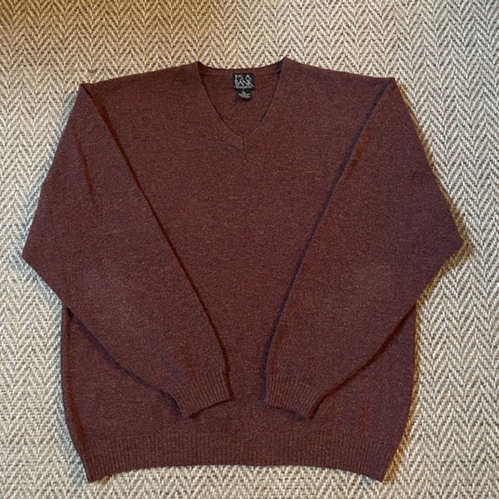 Jos. A. Bank Burgundy Long Sleeve Sweater Size XXL